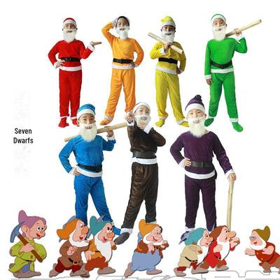 Colorful Snow White & Seven Dwarfs Masquerade Costumes