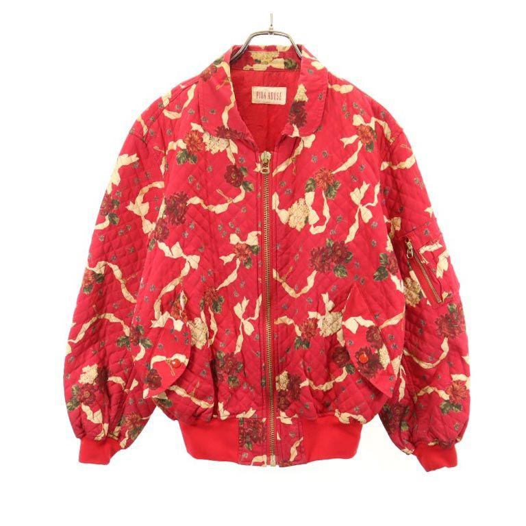

PINK HOUSE Overall handle Quilted jacket Red Women Used