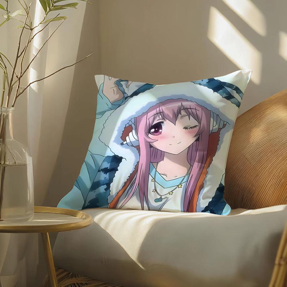 Beautiful Super S-Sonico Manga Kawayii Pillow Case Pattern Printed Pillowcase For Living Room Sofa Cushion Cover