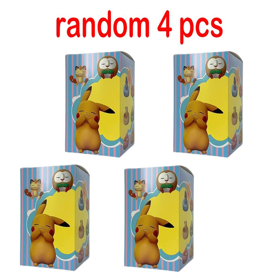 Toys 1-12pcs Pok É Mon Scale Ratio Model Figure 1-12 Pcs Pikachu Sleep Series Interior Hand Sleeping Position Gift Present for Sfriends