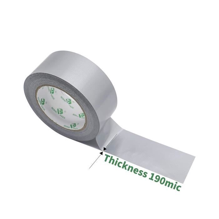 Adhesive Tape - SSS - BOMEI PACK Unil - Gray Cloth - 50 Mm X 50 M - Heavy Duty