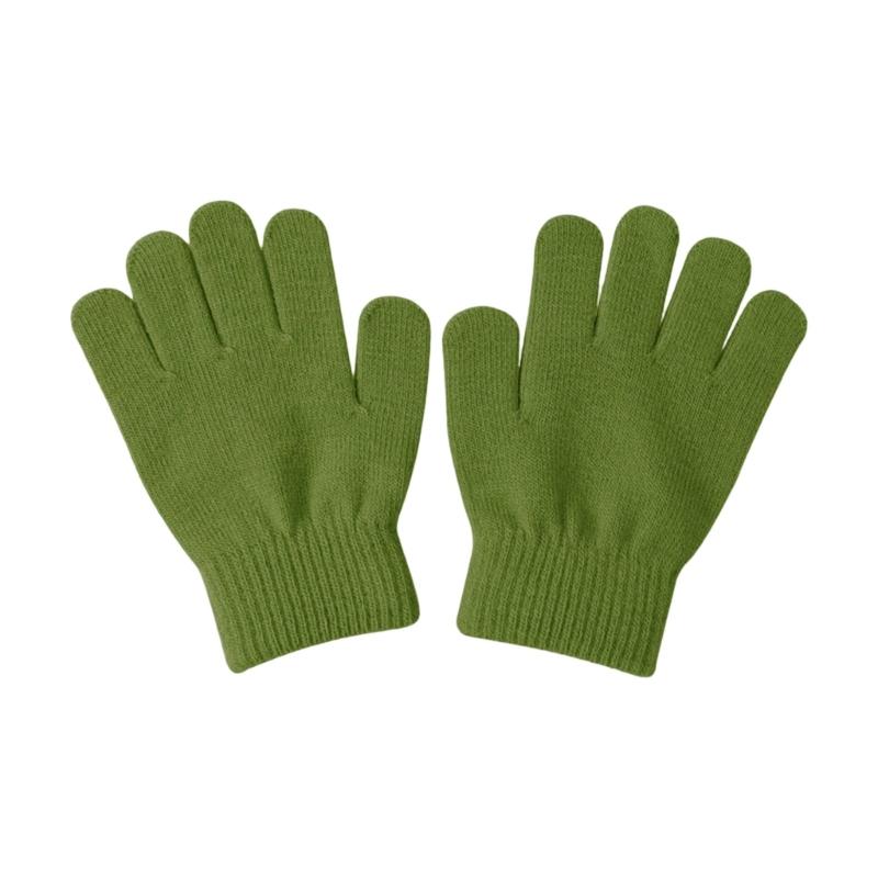 1 Paar Dehnbare Baby-Strickhandschuhe Bequemes Strickgewebe Weiche Thermische Winter-Handbekleidung Für Kinder 4+8T
