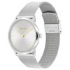 Calvin Klein Quartz Watch Stainless Steel Band 37Mm Silver Dial 30M Water Resistant Unisex watches 25300001