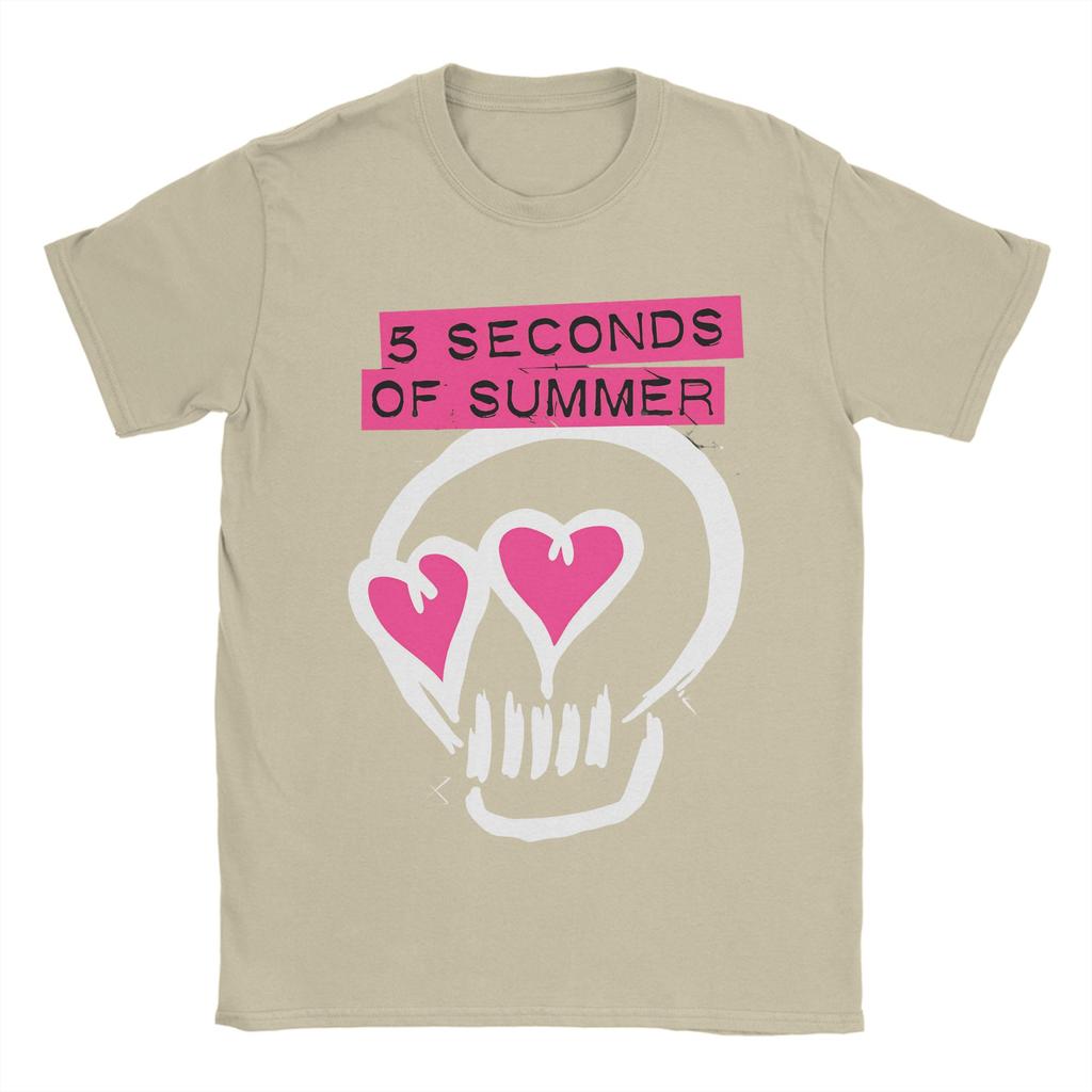 Mens TShirts 5 Seconds of Summer 5SOS Unique 100 Cotton Tees Short Sleeve T Shirts Crewneck Tops Summer