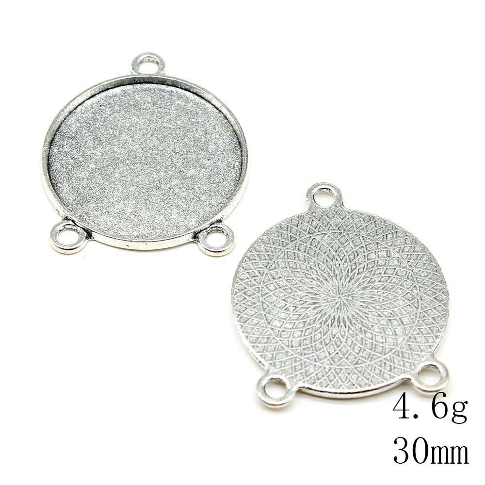 NewArrivals Accessories Jewelry Three-Hole Multi Size Glass Cabochon Base Setting Tray Accessories Parts Souvenir Men's Accessories