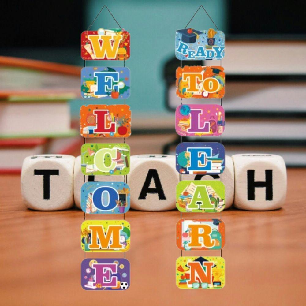 Backpack Back To School Letter Banner School Season Door Hanging Decoration  Home Decoration