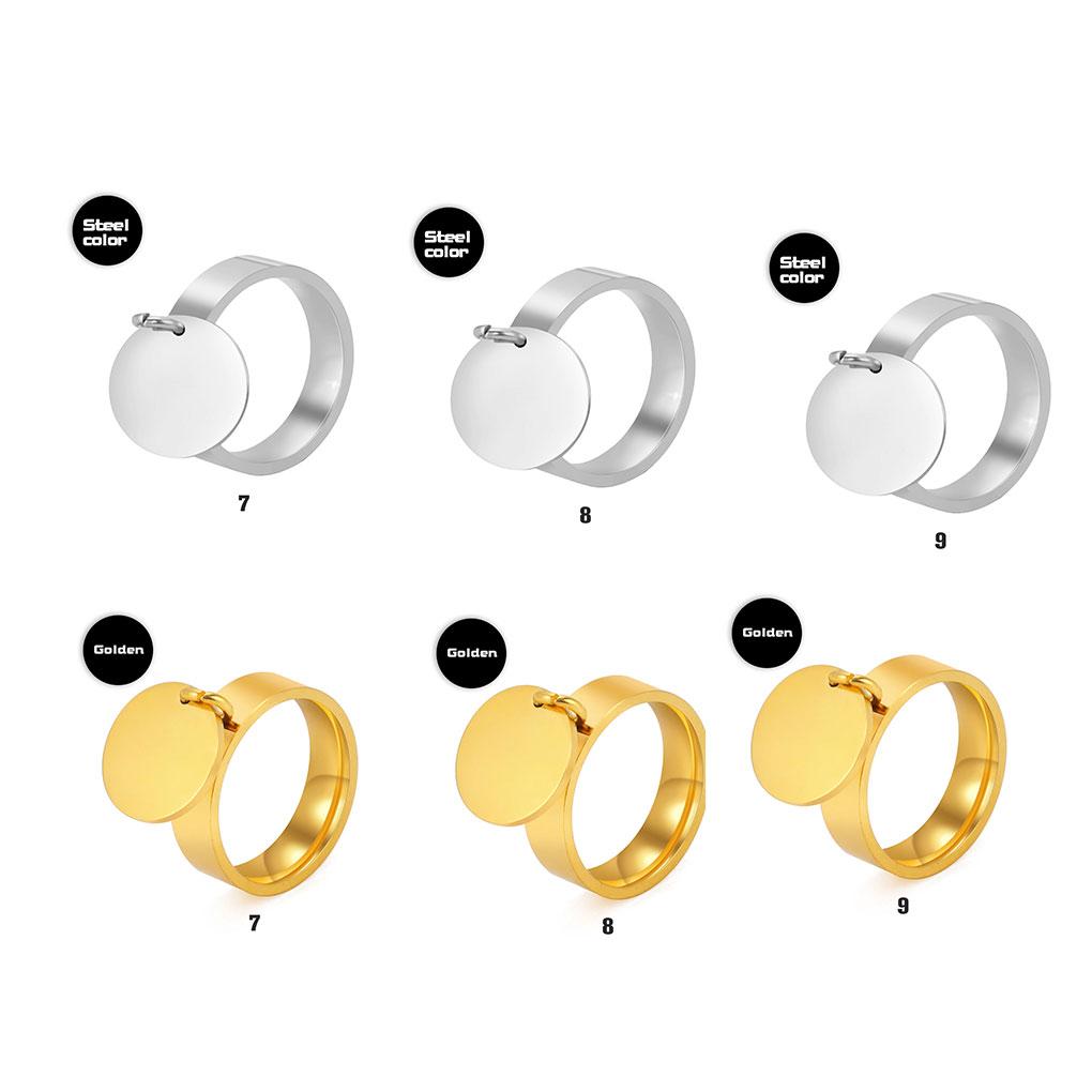 Ring Stainless Steel Jewelry Finger Ornaments Jewelries Gifts Charm for Women Punk Party Girls Female Ornament Shiny