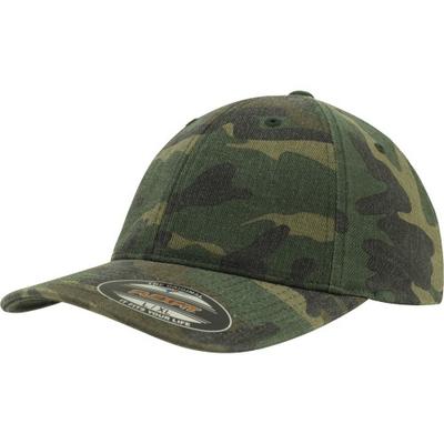 Garment Washed Camo Baseball Cap