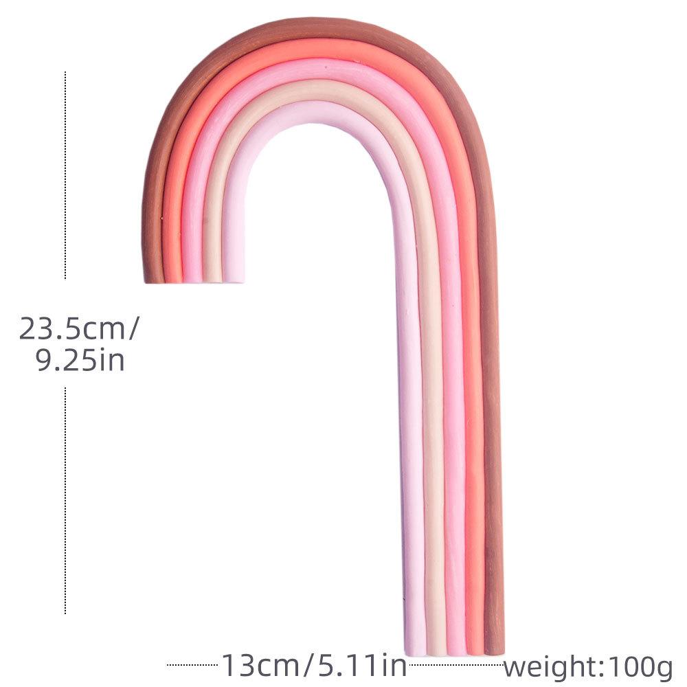 3D Pottery Rainbow Cake Toppers Colorful Cake Decor for Wedding Baby Shower Girls Boys Rainbow Theme Birthday Party Supplies