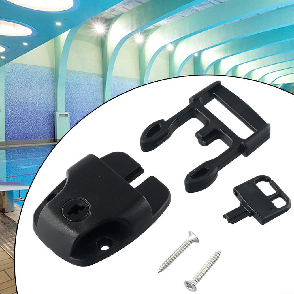 4x Feegow Pool Cover Clips Kit With Key And Screws For Safety Lock Set Of 4 With Key And Screws