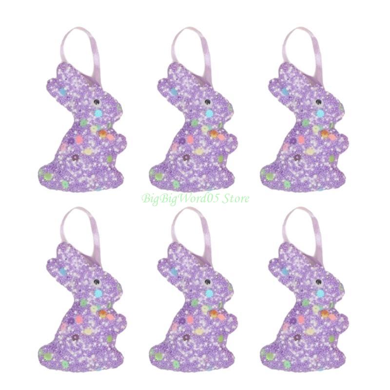 

24TE Bunnys Hanging Ornament Indoor Easters Decoration Easters Celebration Accessories