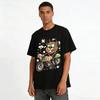 Cool Cartoon Lion Biker Print Casual Unisex Short Sleeve T-Shirt Pure cotton T-shirt
