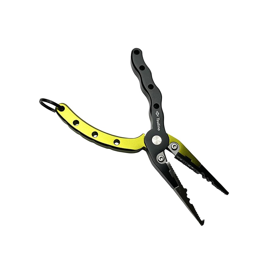 Lightweight and Easy-to-use Aluminum Pliers, Small, Black X Khaki