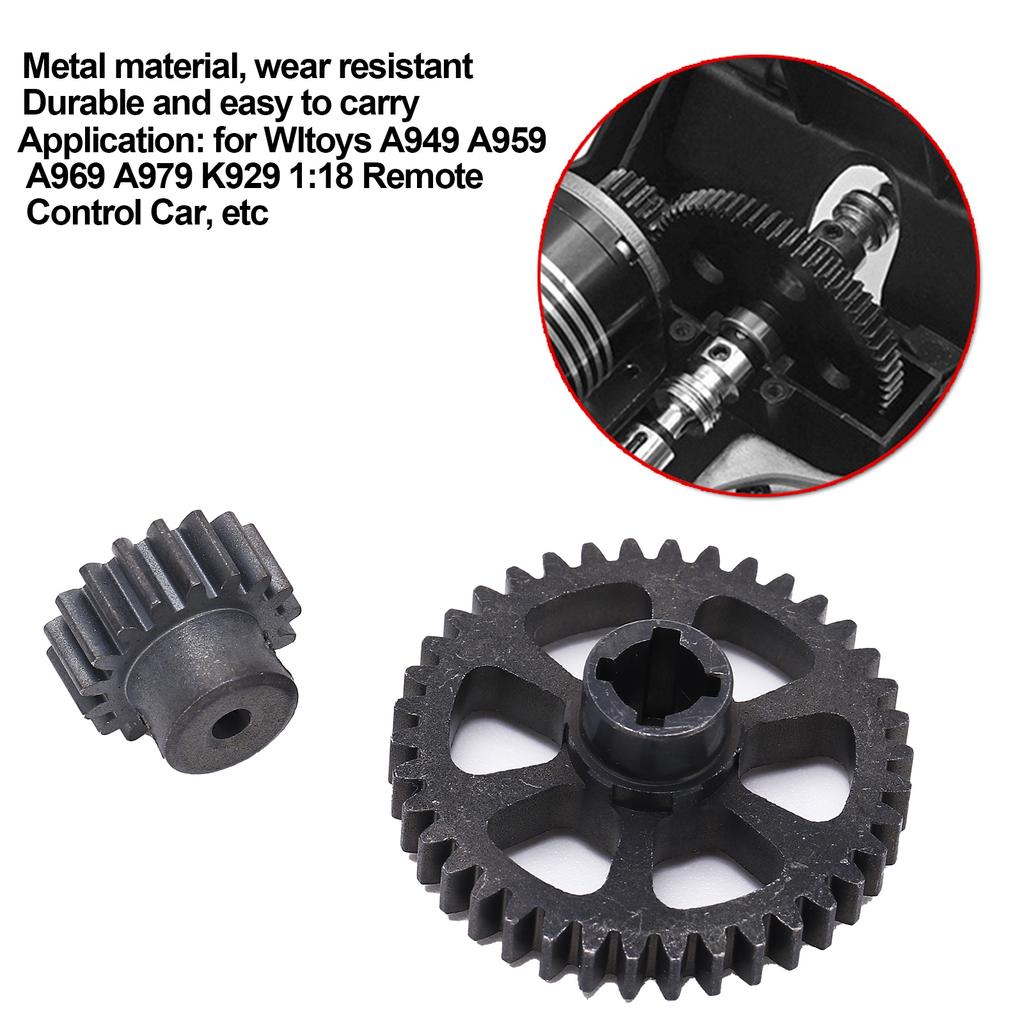 Części zamienne do silnika z redukcją metalu do Wltoys A949 A959 K929 1/18 RC Car
