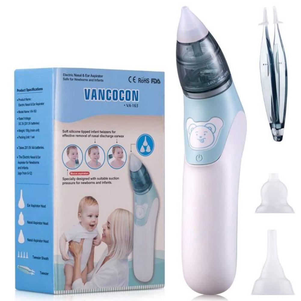 Baby Electric Nose Aspirator Household Portable Newborn Infant Earwax Nose Cleaner Sucker