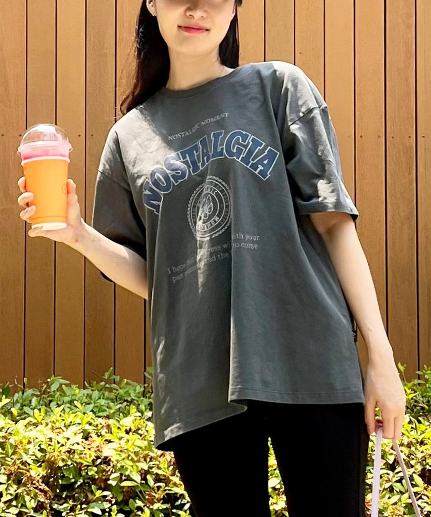 Beobeulpiseu Nostalgia Pigment T-Shirt_Charcoal