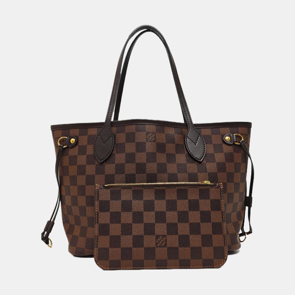 [Pre-Owned] Neverfull PM Checkered Coated Canvas With Leather Trim Tote Bag - Very Good #1VALIZG