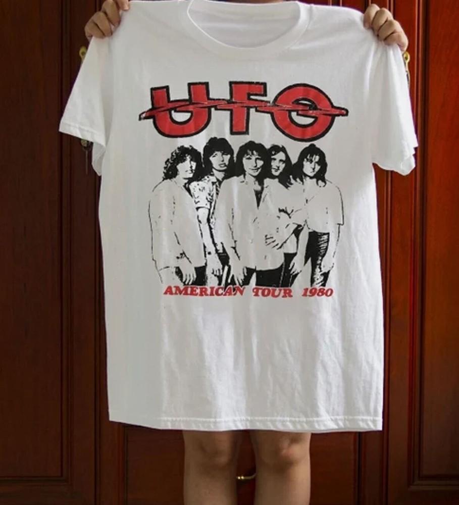 UFO Band No Place to Run American Tour 1980 T shirt s-45xl Unisex T-Shirt L