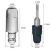 SDS-Plus to SDS-Max Adapter - Carbon Steel Rotary Hammer Converter, Impact Resistant Shank for Labor-Saving Drilling