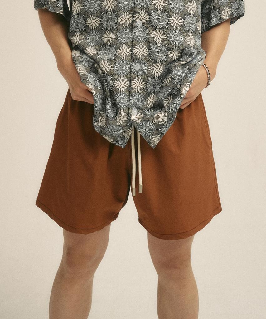Billalei Essentials Men'S Swim Shorts - Cinnamon Brown