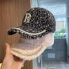 Water Drip Letter Baseball Cap With Rhinestones For Winter Warmth And Style