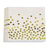 Pack of 20 Double Ply Disposable Napkins with Gold Foil Pattern for Party Decorations and Event Birthday Supplies