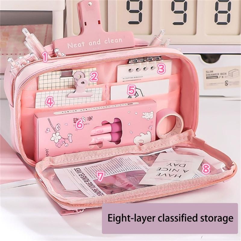 Pencil Pouch Pen Bag Simple Pencil Case Large Capacity Pencil Bag Pen Pouch Aesthetic Pen Case Back to School Supplies