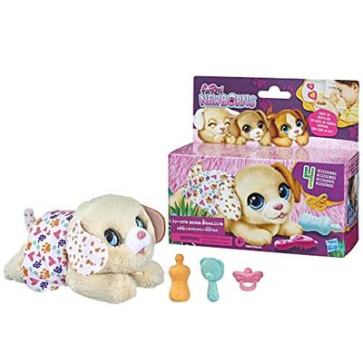 Hasbro FurReal Welpen-Baby Elektrisches Plüschtier mit Niedlichen Blinzel- und Bellbewegungen, Ab 4 Jahren (F4085), Authentisch