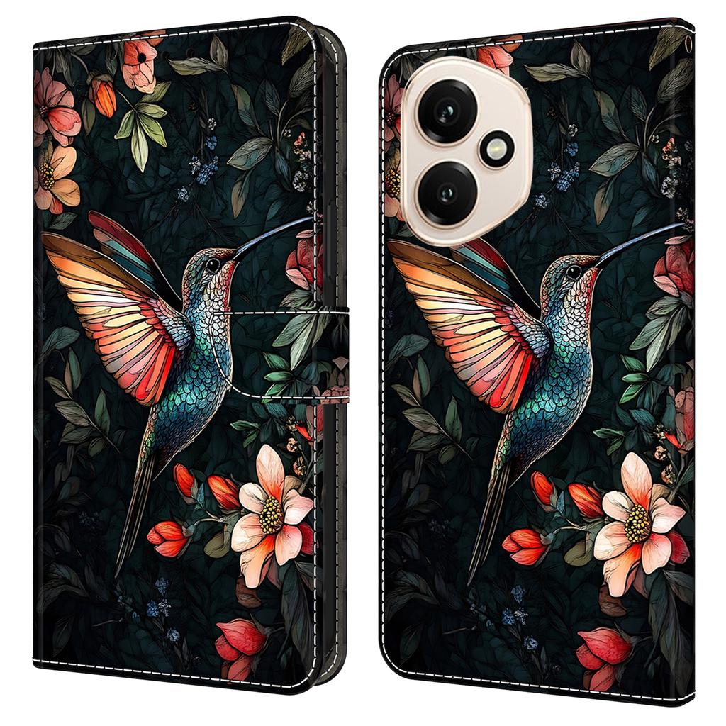 Для Honor 400 5G (Глобальний) Шкіряний чохол з друком візерунка Гаманець Підставка Відкидна кришка для телефону