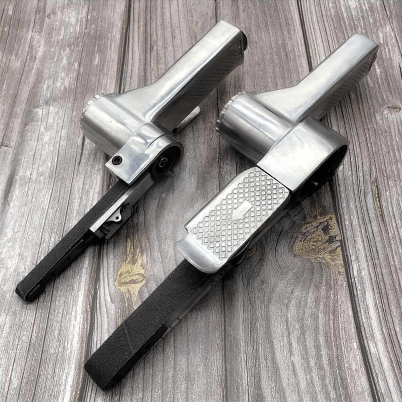 1pcs Mini Air Belt Sander Pneumatic Handheld Angle Grinder Tool For Wood Metal Sanding Grinding Useful Household Grinding Tools