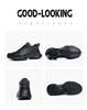 Men's Casual Lace-Up Cowhide Sneakers - Breathable, Lightweight, All-Season Fashion Dad Shoes