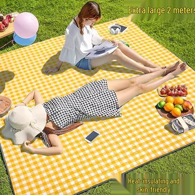 Thickened Waterproof Picnic Mat: Portable, Moisture-Proof, Foldable Outdoor Camping Ground Cloth.
