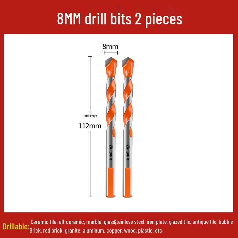 Tiangong Alloy Triangle Drill Bit for Concrete, Tile, Glass, & Cement - 6-12mm