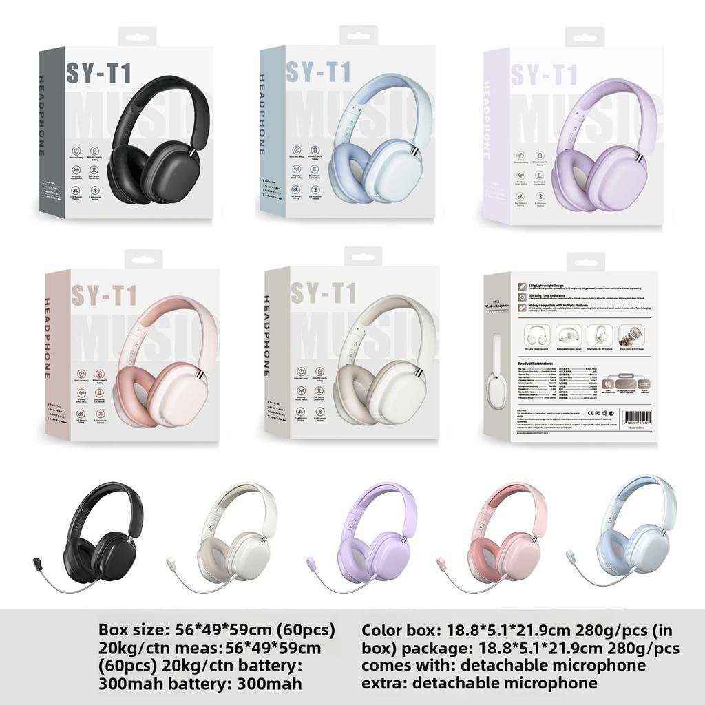 Cross-border New Bestseller Wireless Over-ear for 5.3 Gaming Headset Active Noise Cancellation (ANC) Long Battery Life;