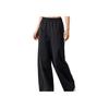 Anta Sports Lifestyle Series Solid Color Mid-Rise Breathable Versatile Casual Pants Women bottoms Black 162517522U-3