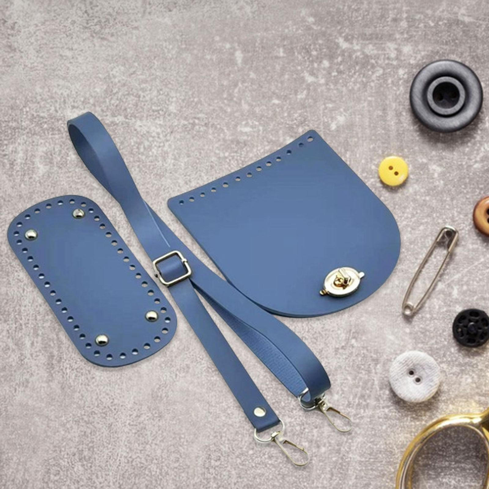 

Нижня частина сумки для в’язання гачком DIY Аксесуари Сумочка Деталі плечей синій