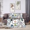 Riley Blake C12512 Coperta in Flanella T-Thomas The Train Friends Binari del Treno Biancheria da Letto Super Calda Coperte per Copriletto Divano Letto