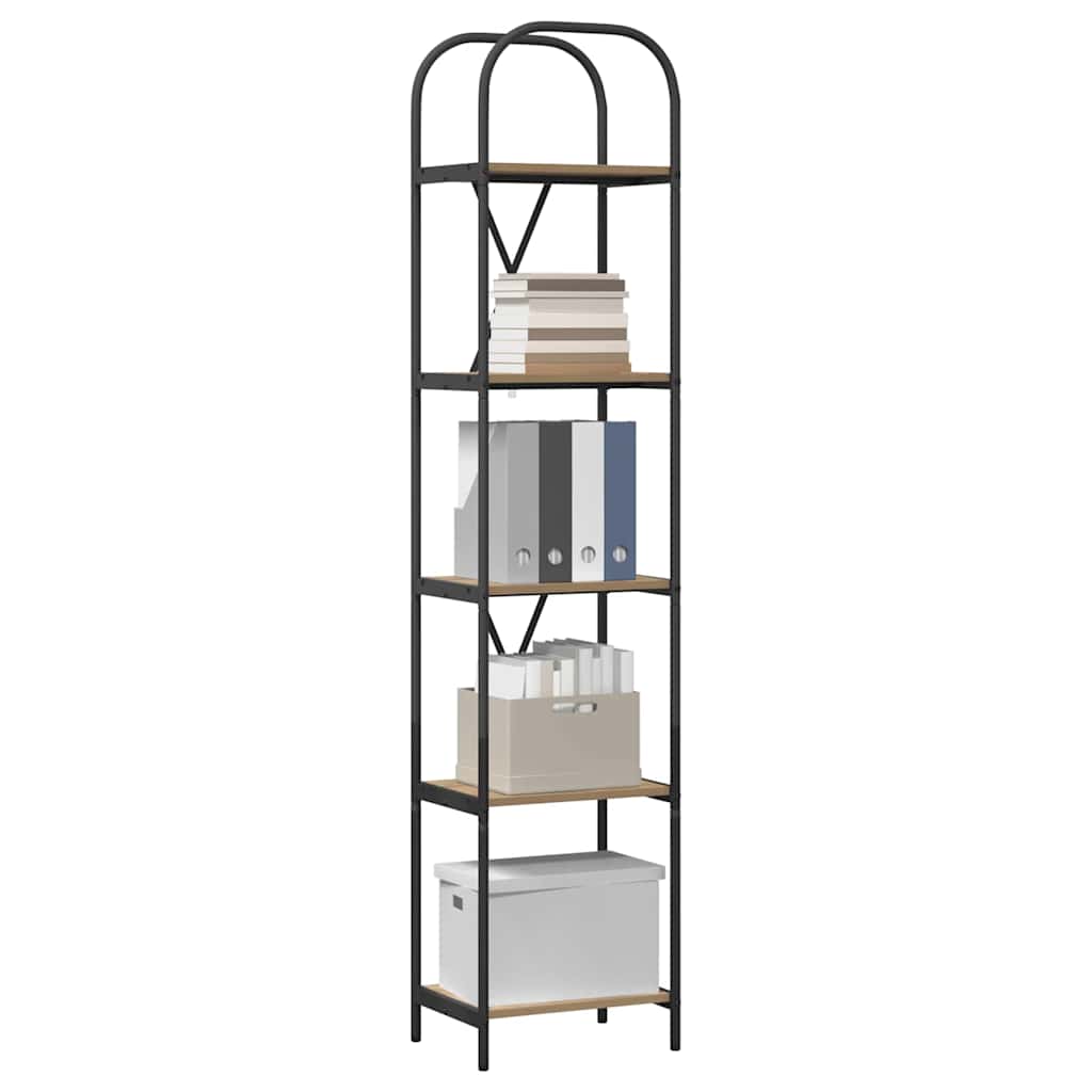 Bookshelf Artisan Oak 40 x 30 x 183 cm Engineered Wood