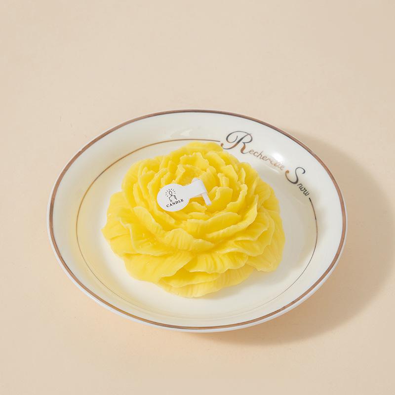 Peony-Shaped Candle Ornament: Creative Floral Aroma Gift for Teacher s Day