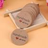 100pcs Round Shape Gift Tags With String Kraft Paper Tags Handmade Hang Label  Home Made Crafts