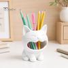 Cute Desk Organizer 3D Printed Cat Shaped Candy Bowl, Storage Container, Desktop Office Decor Pen Holder, Versatile for Pencils Jewelry Hair