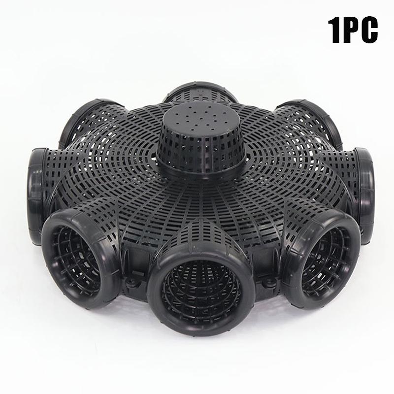 8 Holes Upgraded Catch Loach Lobster Yellow Eel Cage Outdoor Fishing Net Cage Plastic Shrimp Trap Cage With Counterweight Box