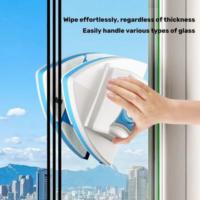 Double-sided Magnetic Window Cleaner Glass Cleaning Tool Household Brush High-rise Building Glass Wiper Sixth Gear Adjustment