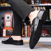 Mocassini di lusso in pelle con tacco aperto 47-48 Taglie forti Zoccoli Scarpe Mezzepunte da Uomo Traspiranti Designer Uomo Slip-on Scarpe Eleganti da Lavoro