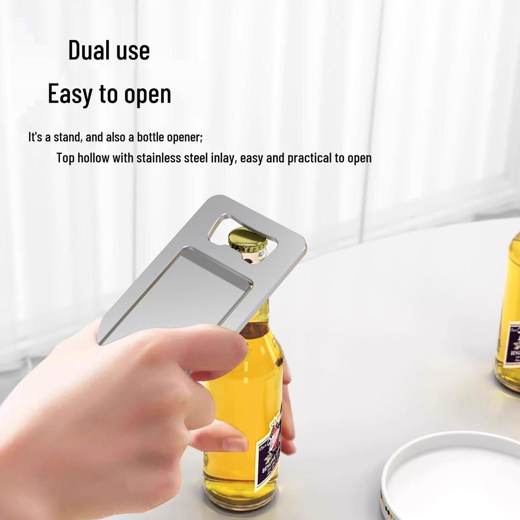 Ultra-Thin Foldable Aluminum Phone and Tablet Stand - Portable, Multi-functional, Universal Holder