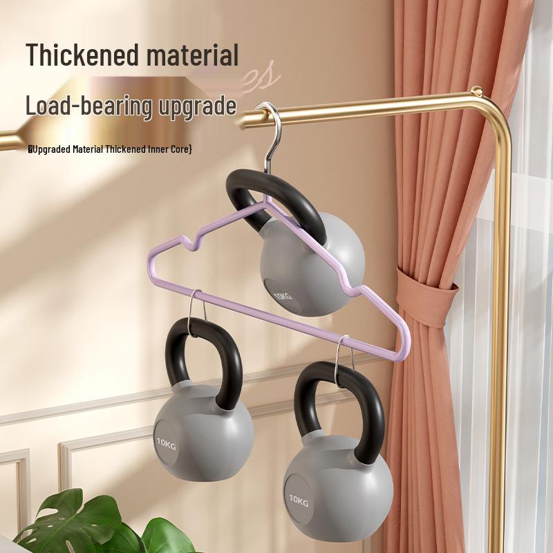 Adult Dormitory Clothes Drying Rack: Enlarged, Thickened, Traceless Hangers for Students.