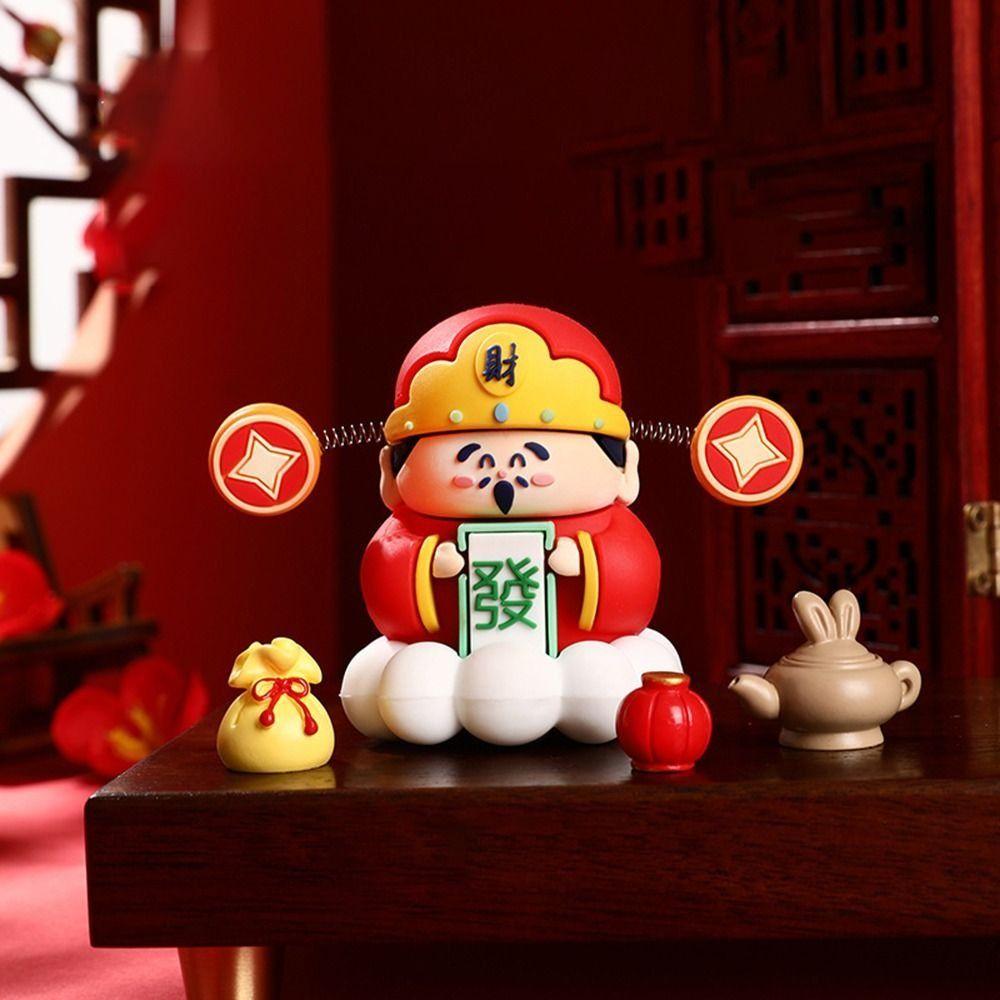 Mascote Fofo do Deus da Riqueza Criativos Enfeites de Carro Mini Decoração do Deus da Riqueza Escritório