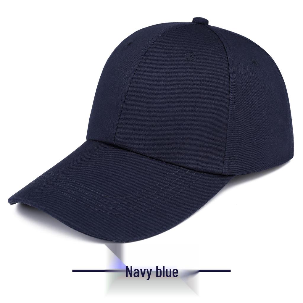 Customized Cotton Baseball Cap with Printed Logo for Men and Women - Duckbill Sun Hat for Work or Leisure.