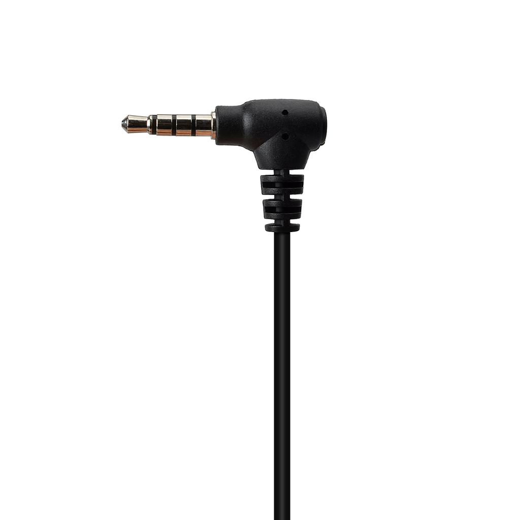 Mushroom-tipped Acoustic Tube Earpiece, Discreet Earphone with PTT Mic, Y Plug for Vertex/Yaesu