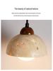 Yellow Travertine Wabi-sabi Chandelier: Mid-century Retro Style for Restaurants, Bars, and Dining Tables